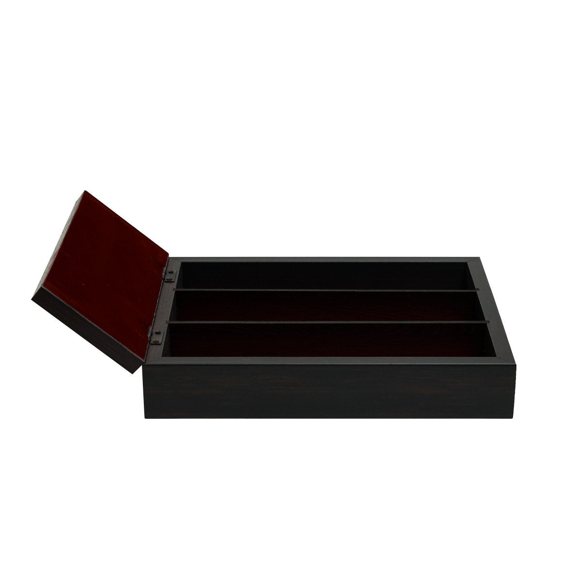 Odyssey Vanya Cutlery Box Cover - Red in Wood and Glass