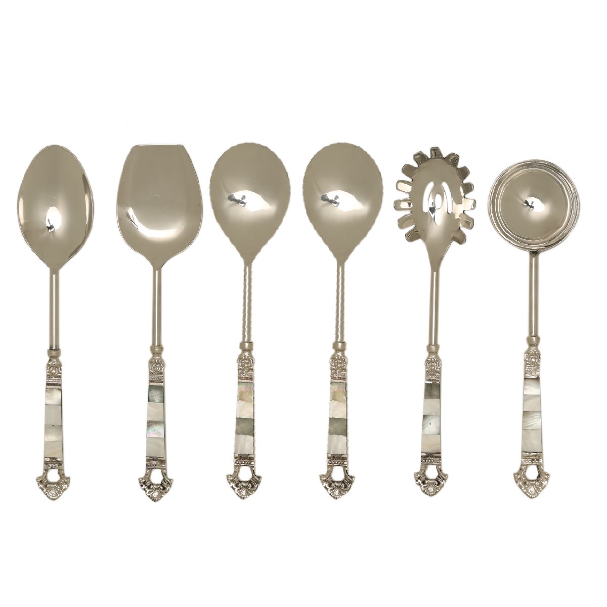 Lucy Cutlery Set - Pearl with Stainless Steel