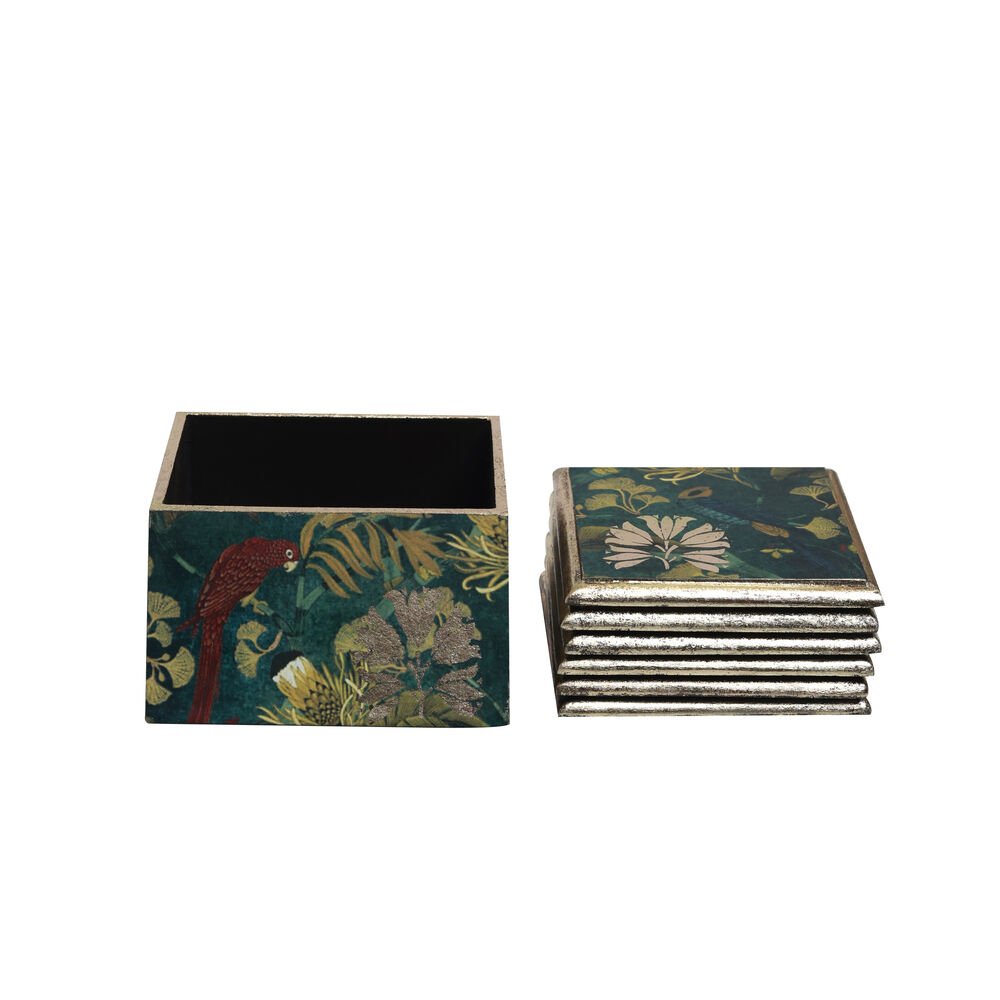 Neelambri Coasters - Set of 6 in Wood