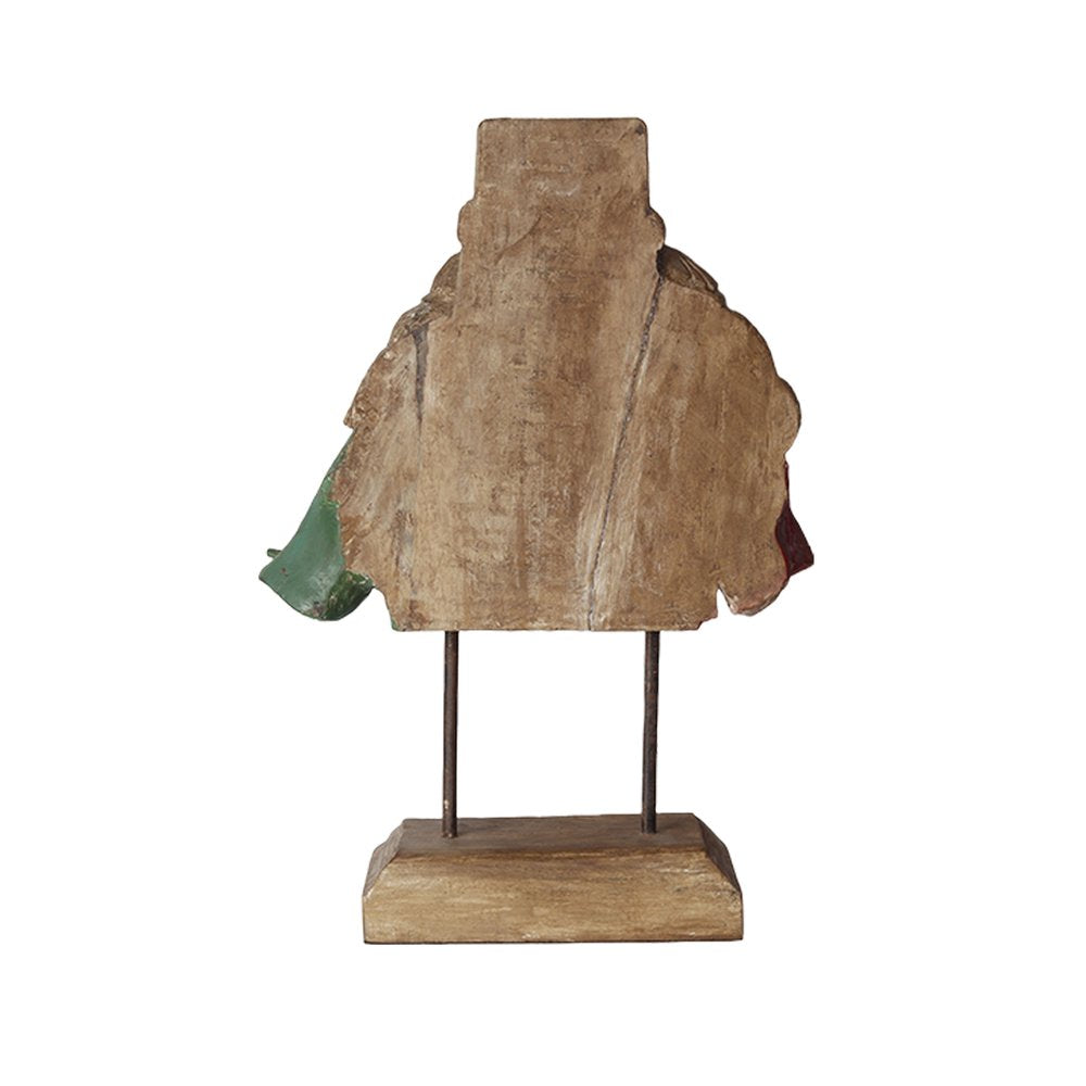 Vishnu Head - Multicolour in Wood and Metal