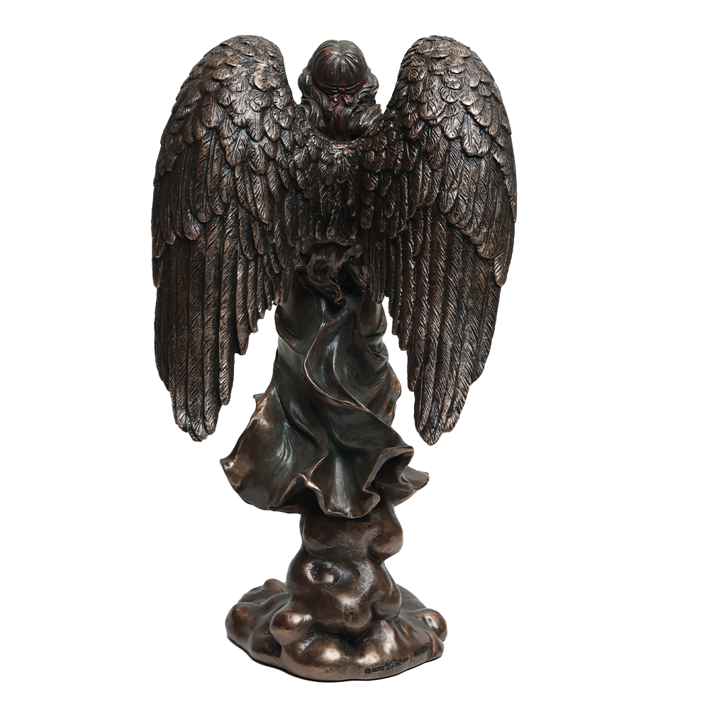 Angel with trumpet - Gold in Resin