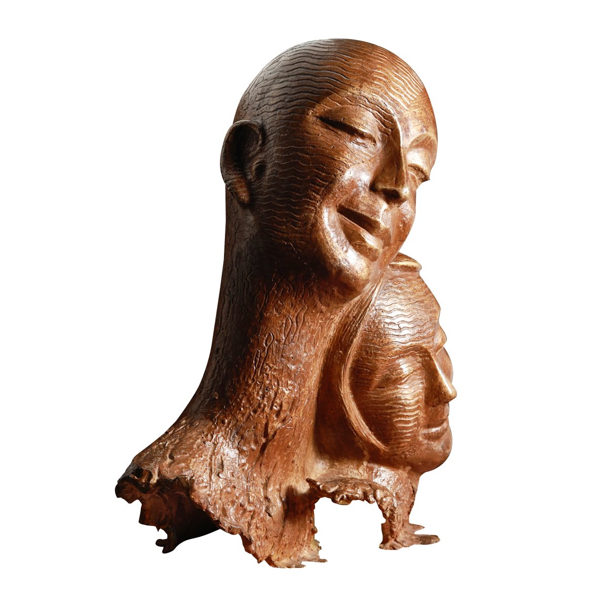 Mother and Child - Sculpture in Bronze