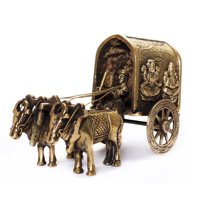 Divinity Bullock Cart - Brass