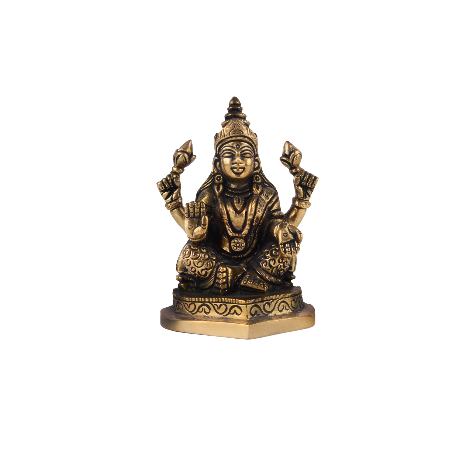 Laxmi And Ganpati Idol - Brass