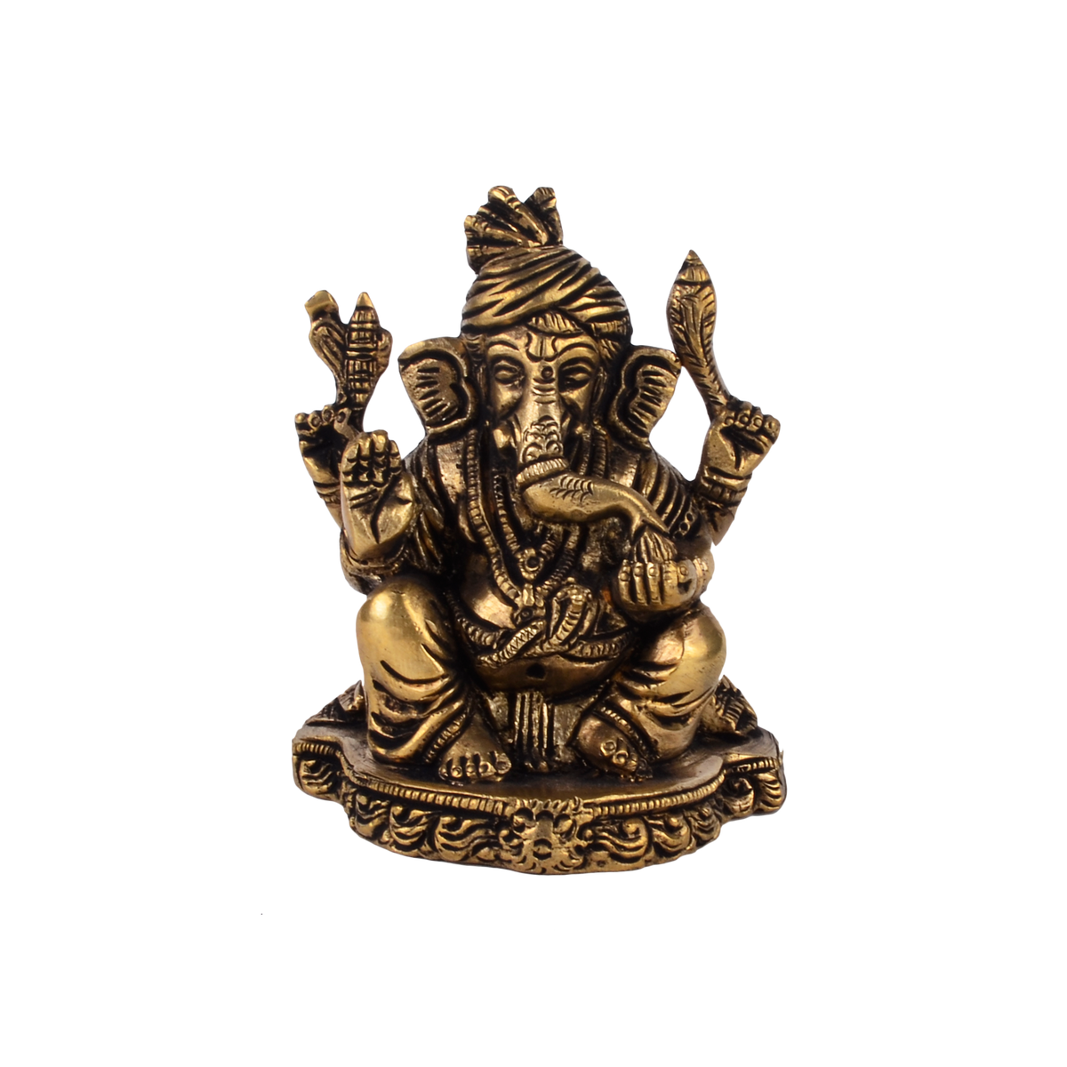 Pagdi Vinayaka Ganesh Idol - Brass