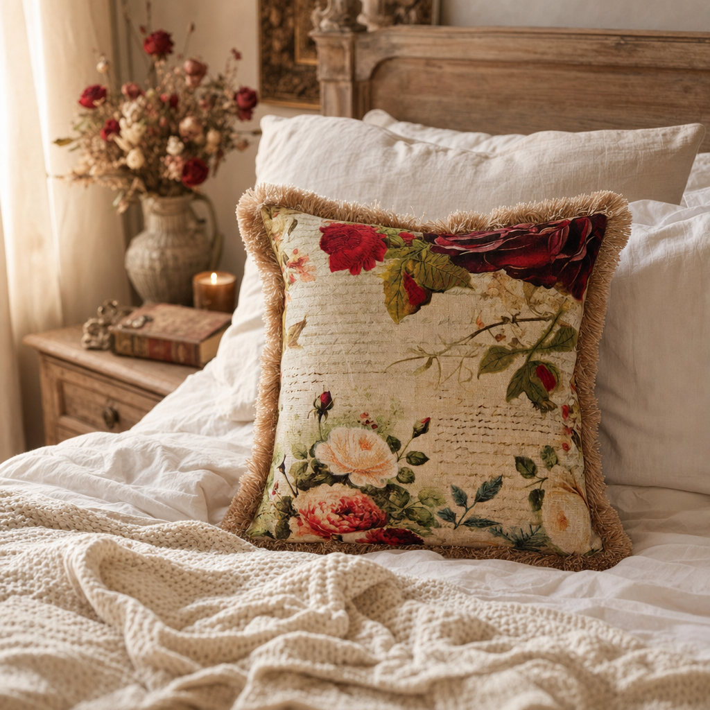 Vintage Flower Cushion