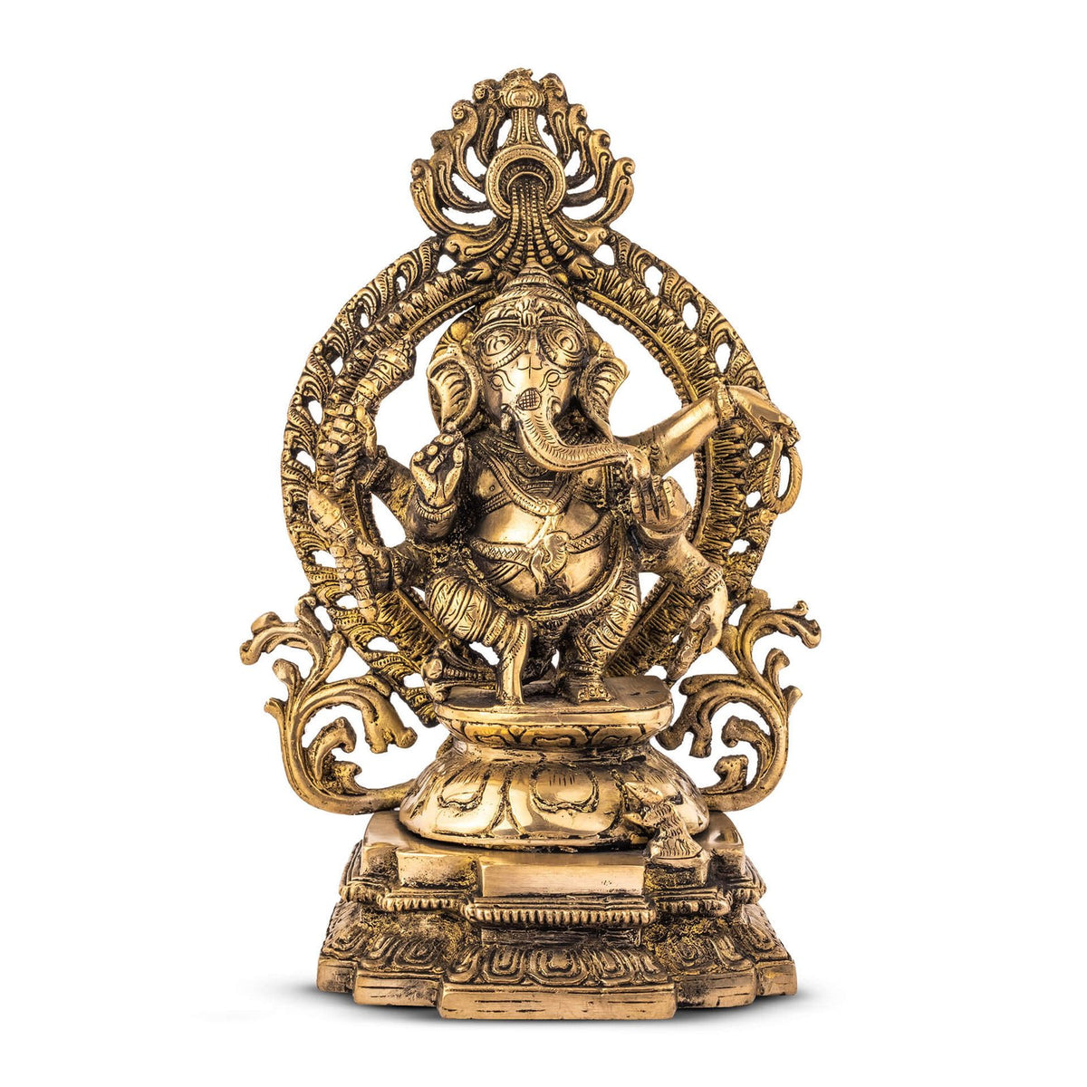 Dancing Ganesh Idol - Brass
