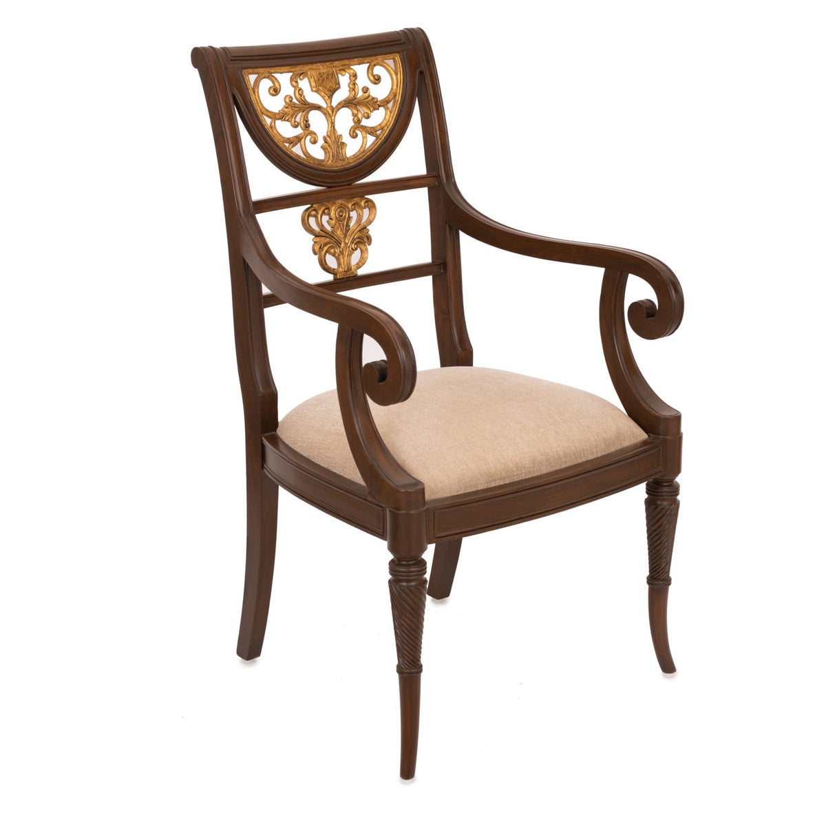 Half moon chair design - Teak Wood