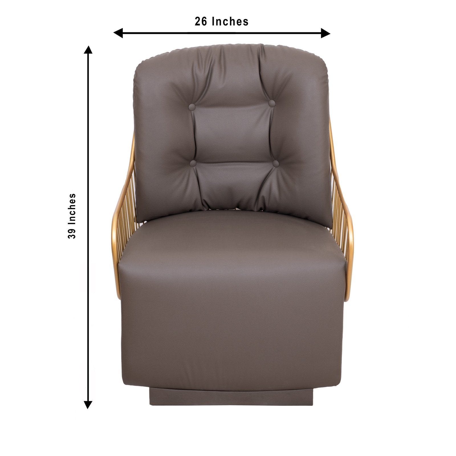 Jali chair - Gold in Metal