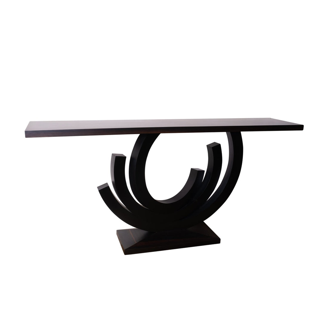 Ebony macasser console - Teak Wood