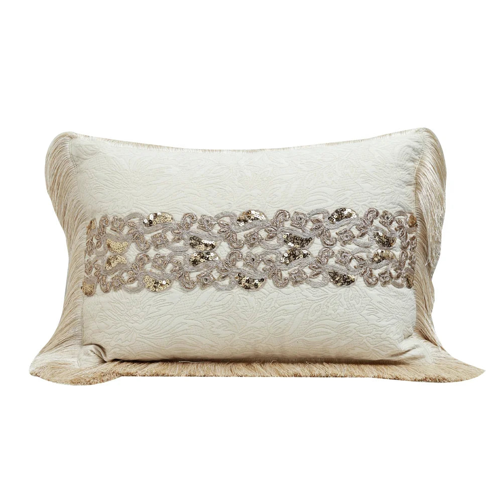 Golden Grace Cushion Cover