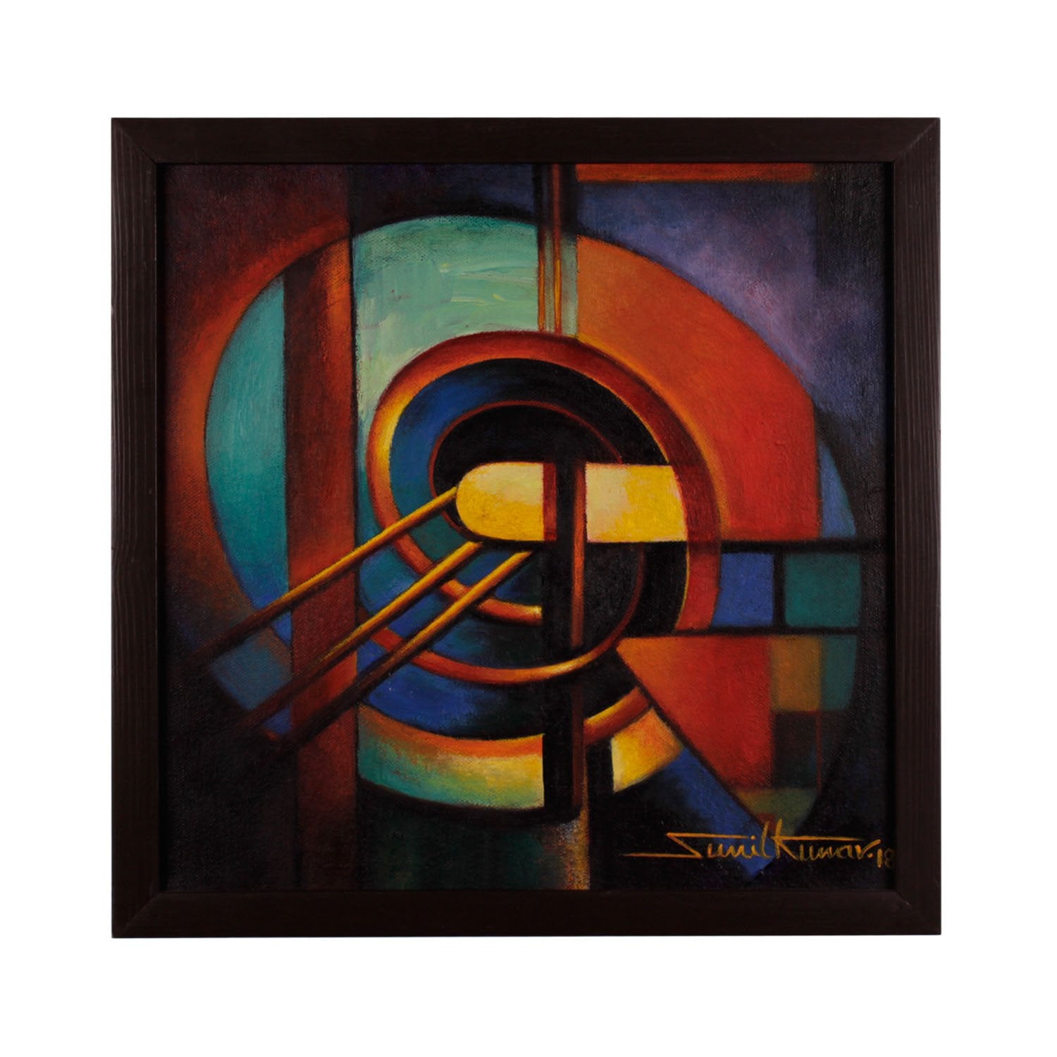 Geometry 4 By Sunil Kumar - Acrylic on canvas