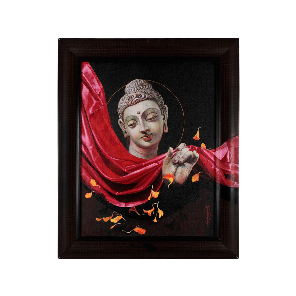 Gautama By Rash Behar Saha - Acrylic on canvas