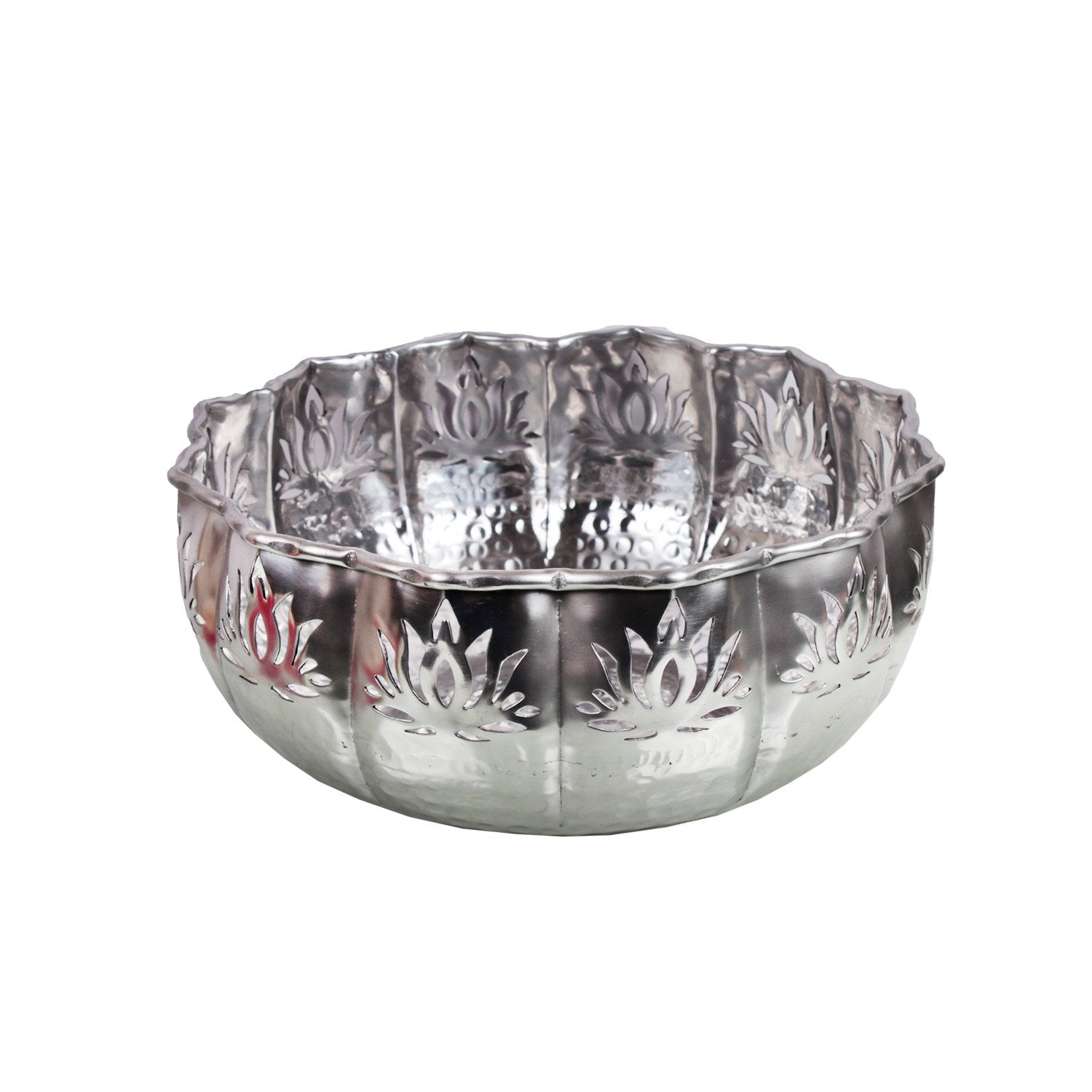 Padma Urli With Stand – Silver in Brass Sheet