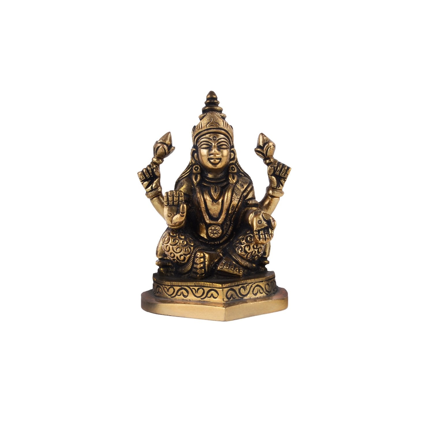 Laxmi And Ganpati Idol - Brass