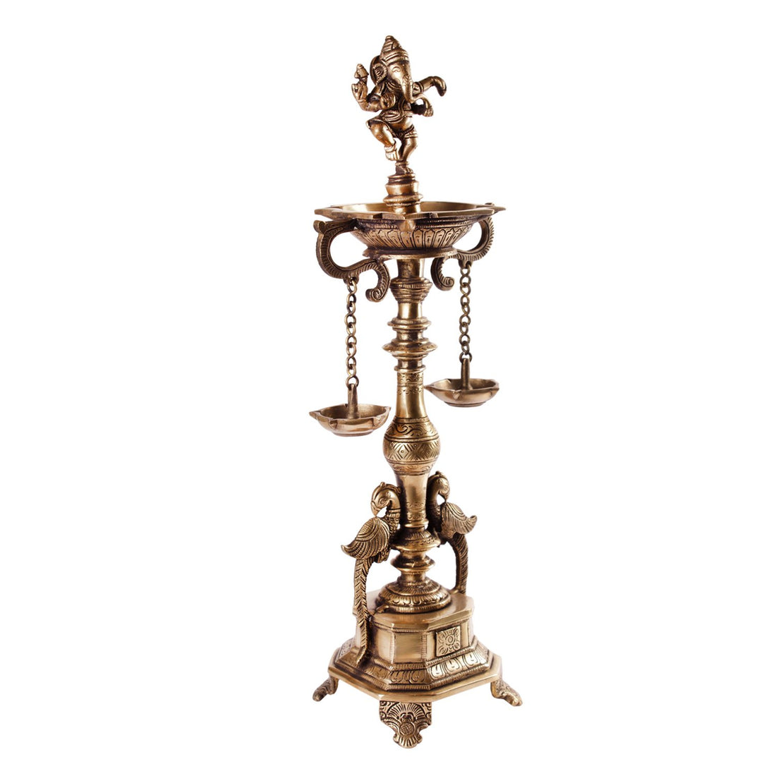 Ganesh Deep Stand - Large in Brass