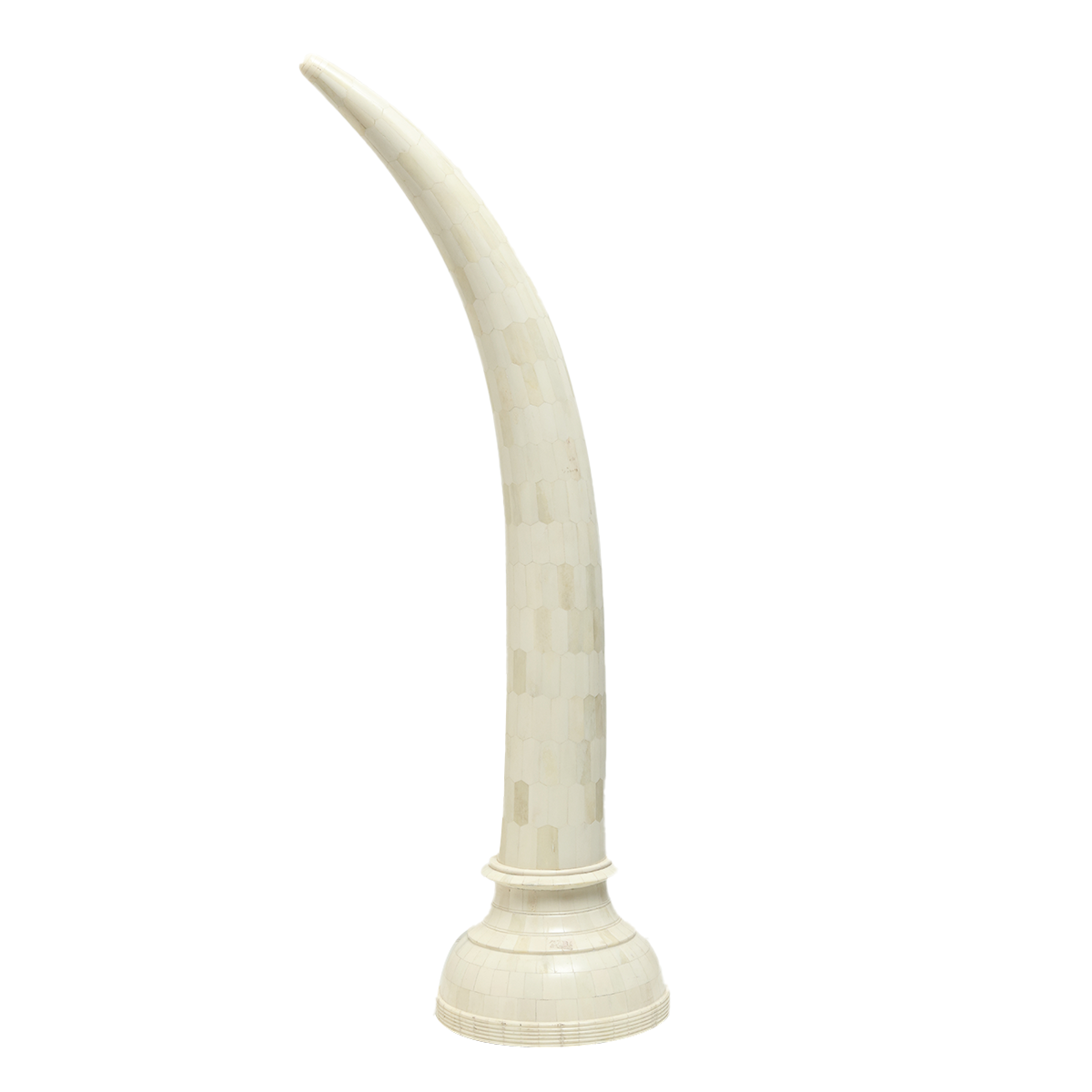 Organic Tusks - White in Bone Inlay