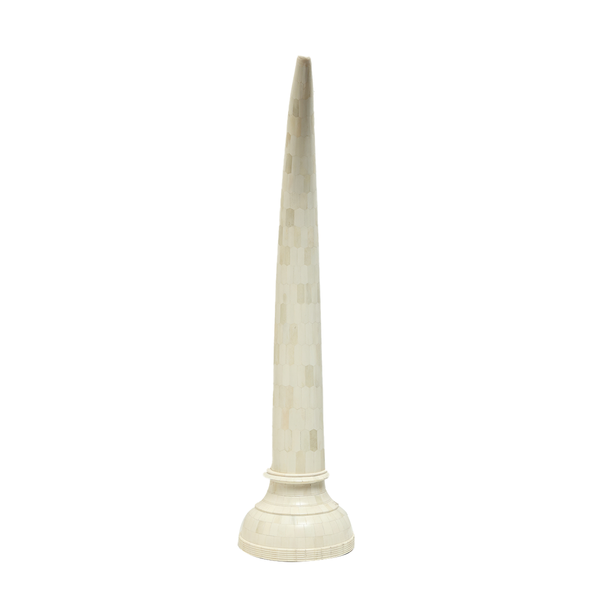 Organic Tusks - White in Bone Inlay