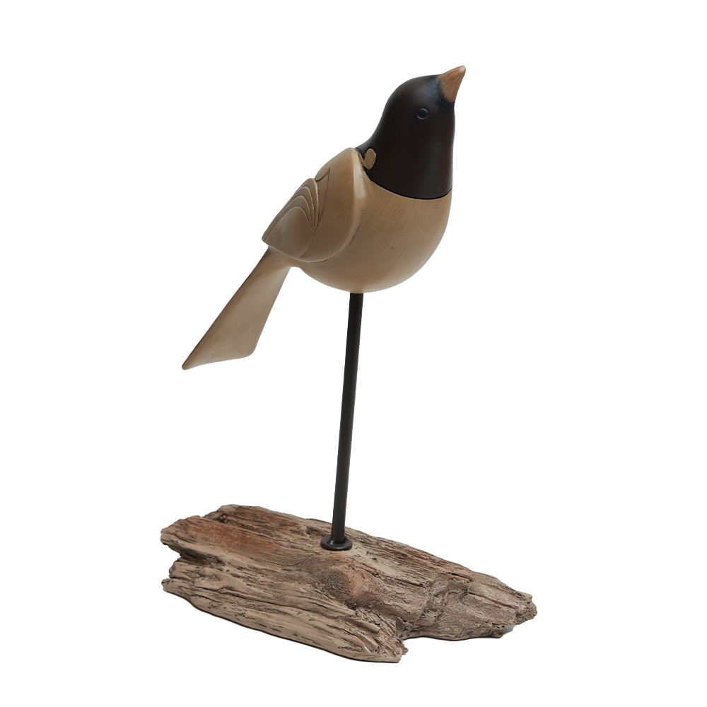 Poised Bird - Wood