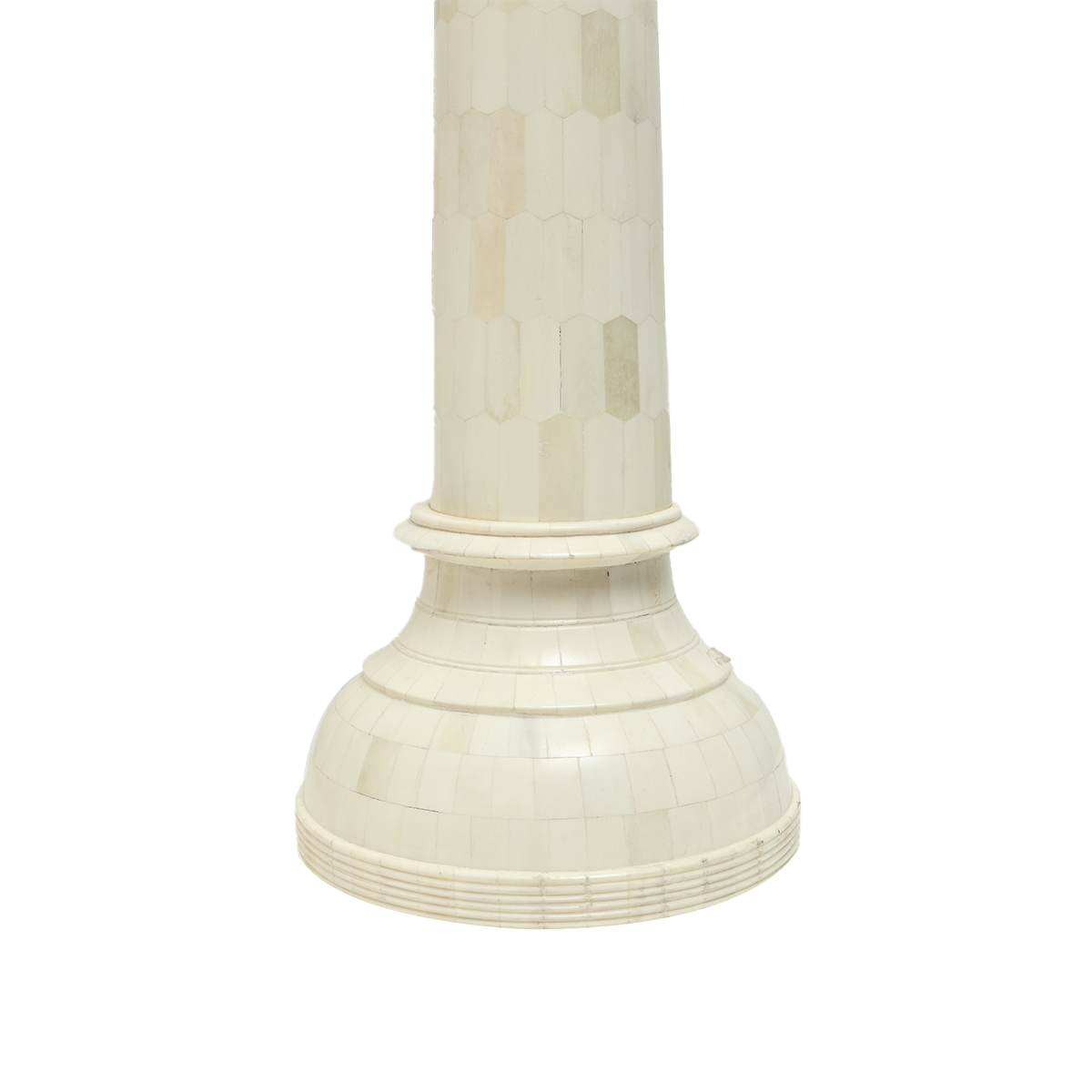 Organic Tusks - White in Bone Inlay