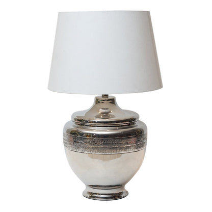Amiya Metal Lamp - Silver in Metal