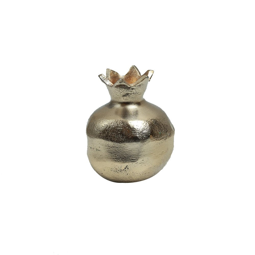 Pomegranate Candle Stand - Medium Gold in Metal