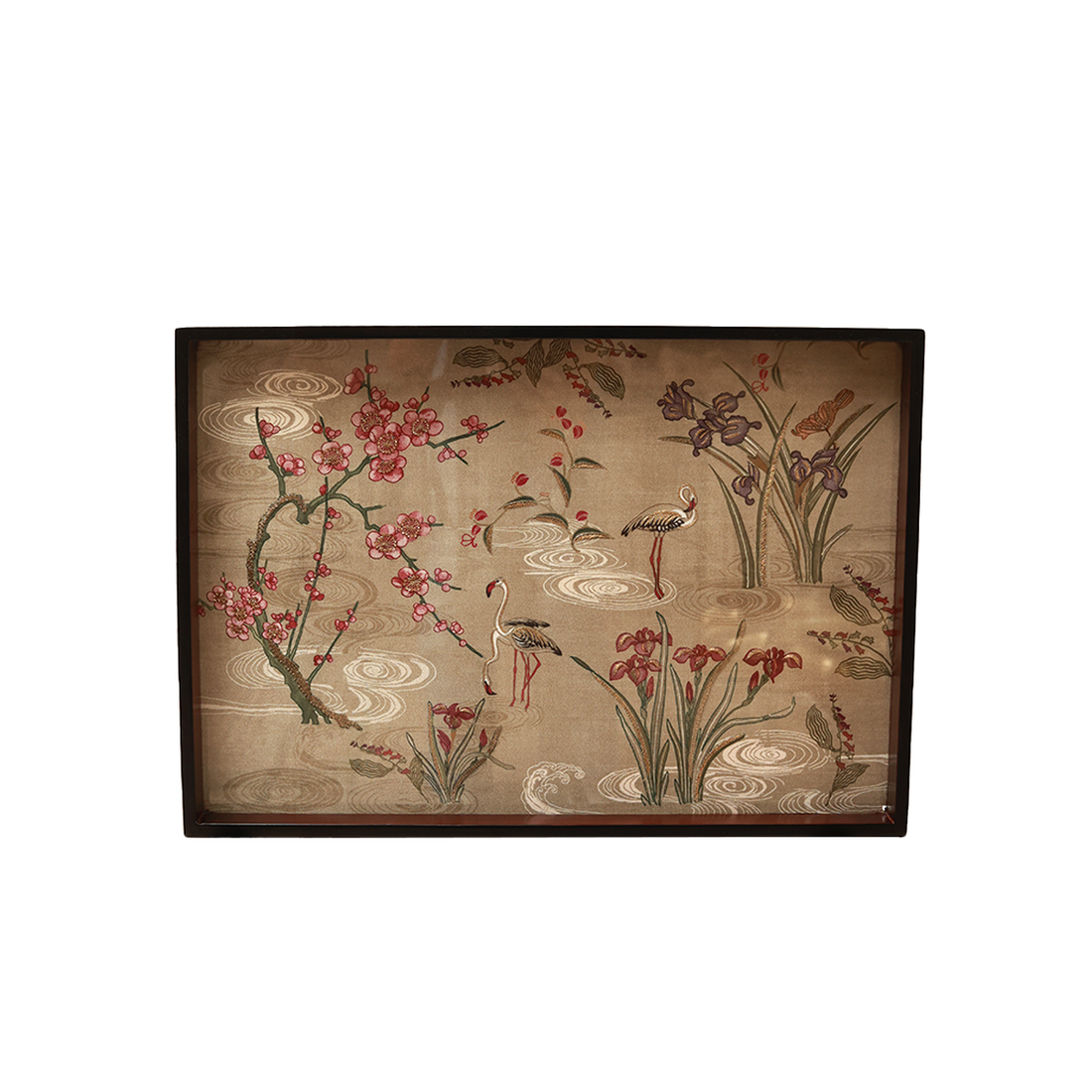 Odyssey Vanya  Tray Table - Wood and Glass