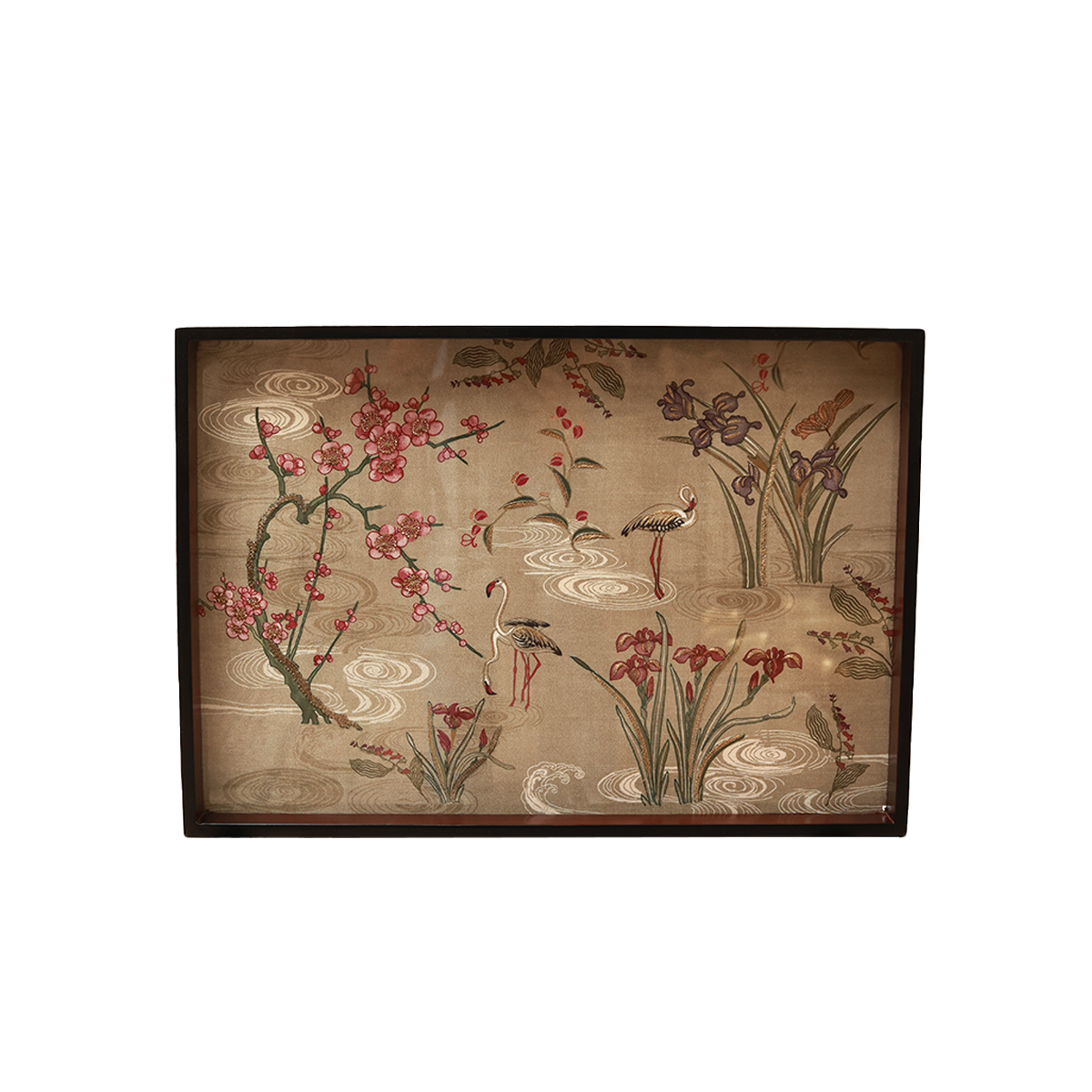 Odyssey Vanya  Tray Table - Wood and Glass