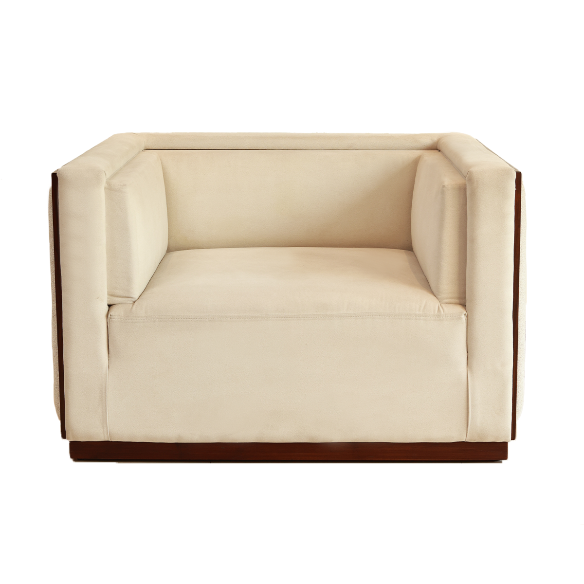 Lawson Sofa -  Single Seater in Teak Wood