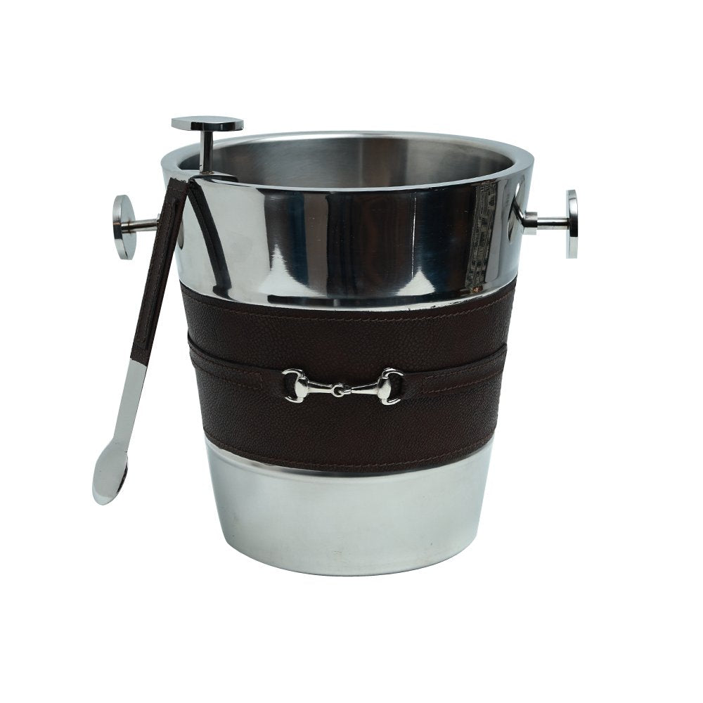 Bar in a Round - Leather and Steel