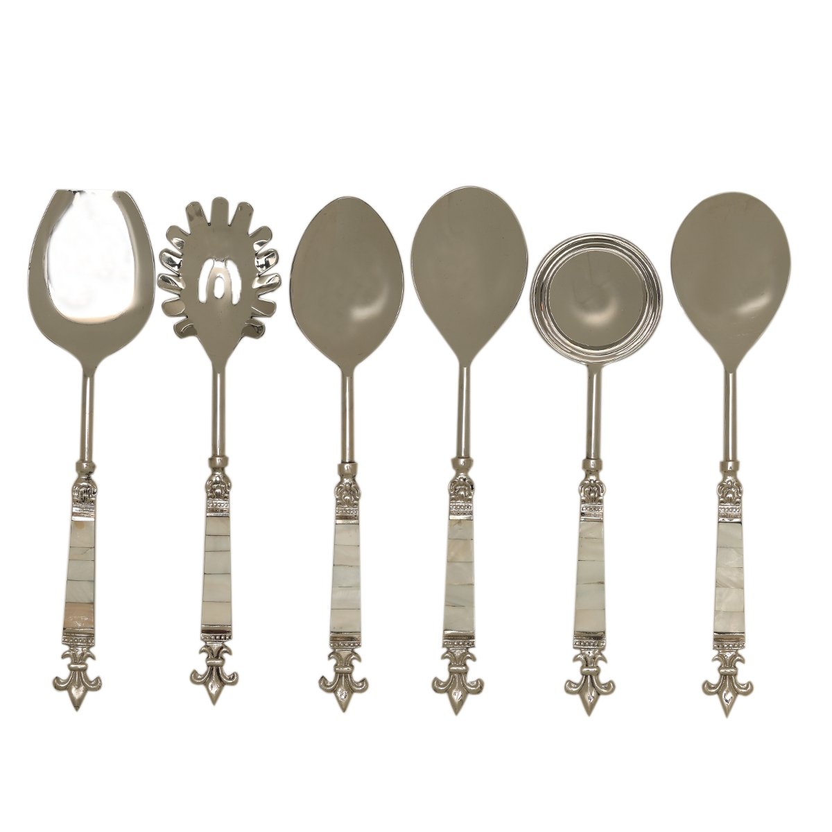 Lily Serving - Set of 6 pieces in Stainless Steal