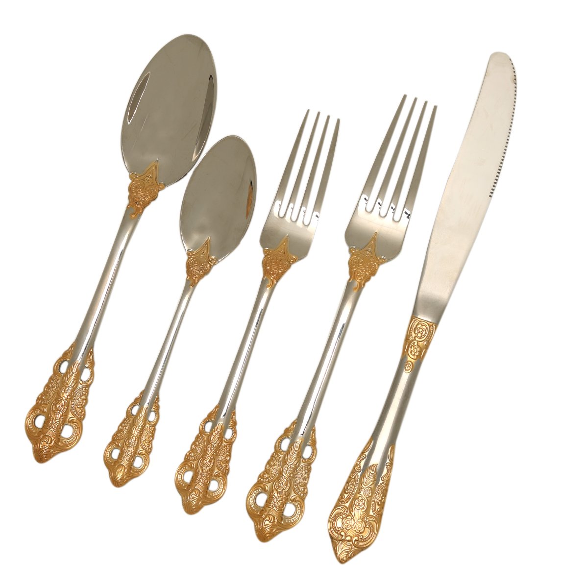 Lily Dining - Set of 5 Pieces in Metal