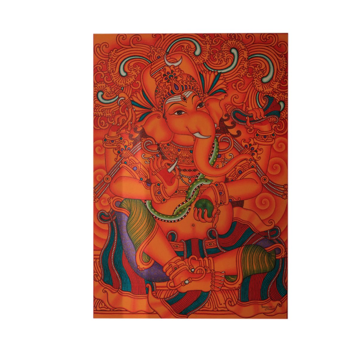 Lord Ganesha By Prabneesh Chemanur - Acrylic on canvas