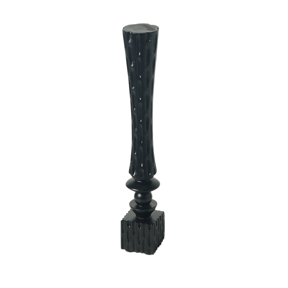 Doric Stand Alone Decorative -Black in Teak Wood