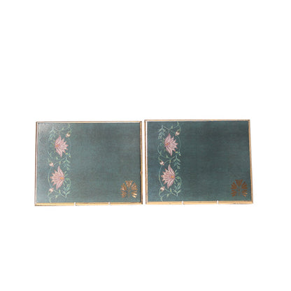 Aafiya Collage Table Trivet - Set of 2 in Wood