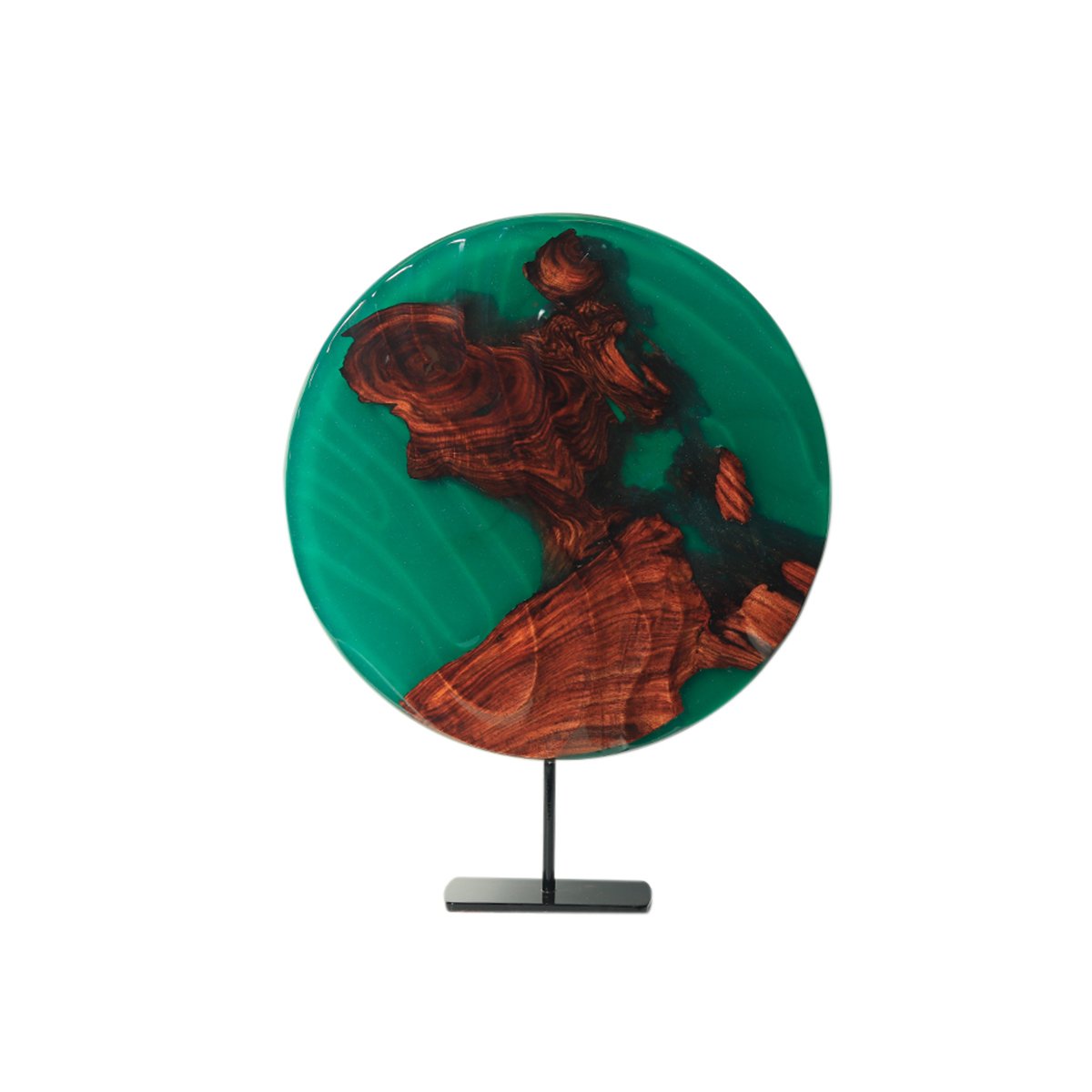 Green Field - Stand Alone Decorative in Resin and Wood