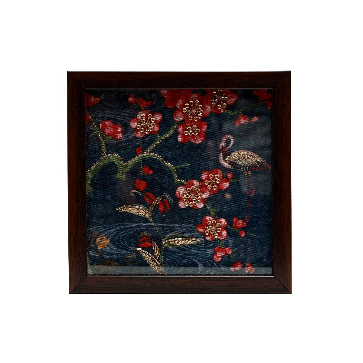 Odyssey Jharokha Coaster - Blue in Wood and Glass
