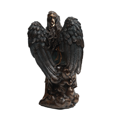 Angel with Harp - Gold in Resin