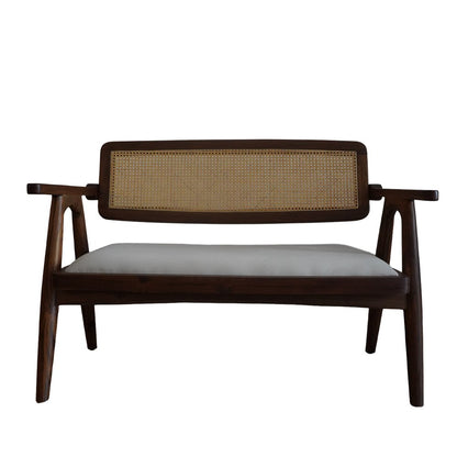 Handcrafted Dining Table - Nagpur Teak and Rattan