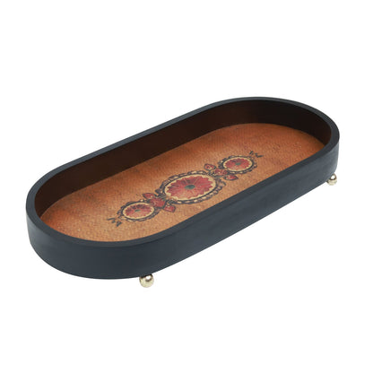 Nakhsh Oval Tray - Wood