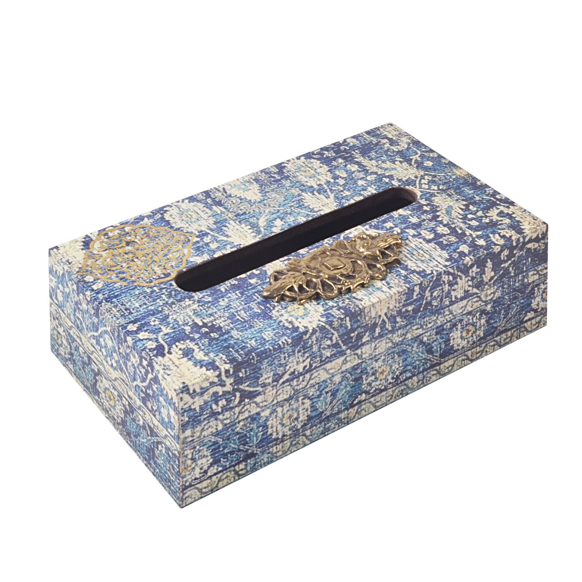 Karabagh Tissue Box Cover - Wood