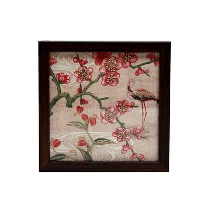 Odyssey Jharokha Coaster - Beige in Wood and Glass