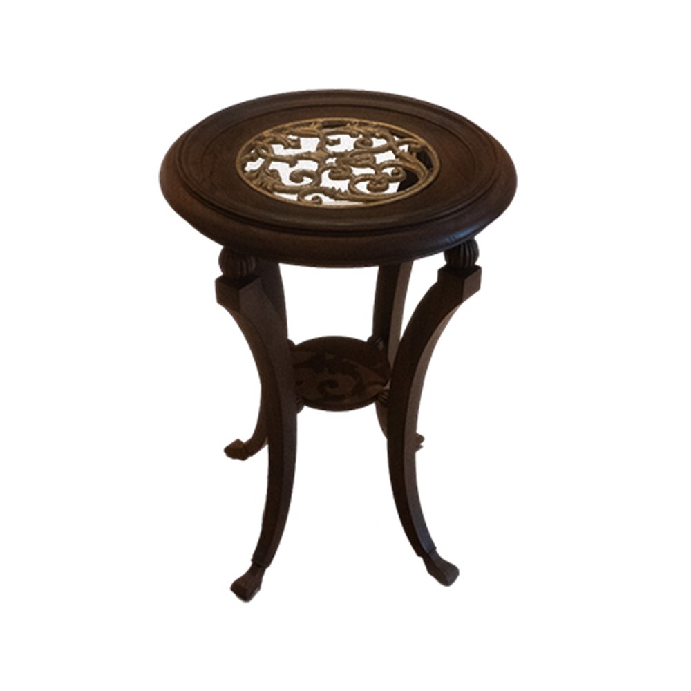 Naaz Round Peg Table - Teak Wood