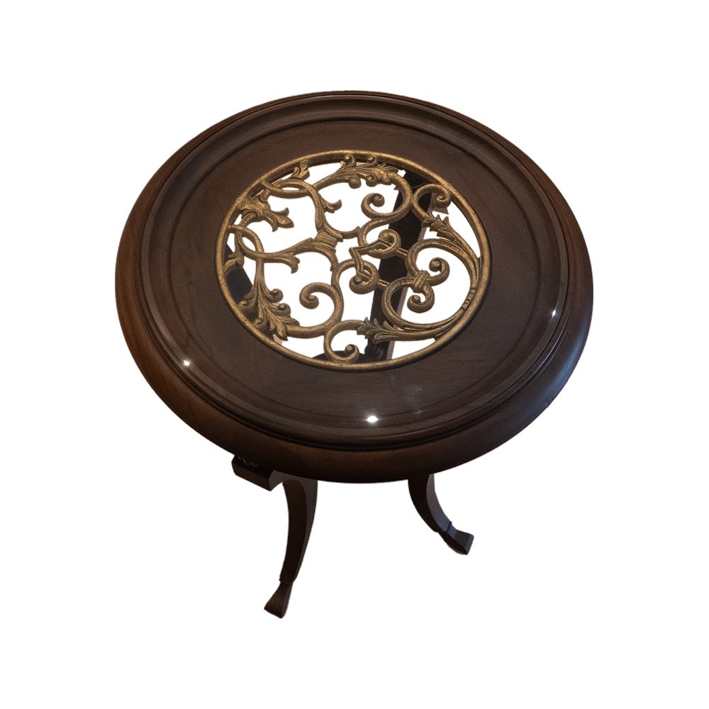Naaz Round Peg Table - Teak Wood