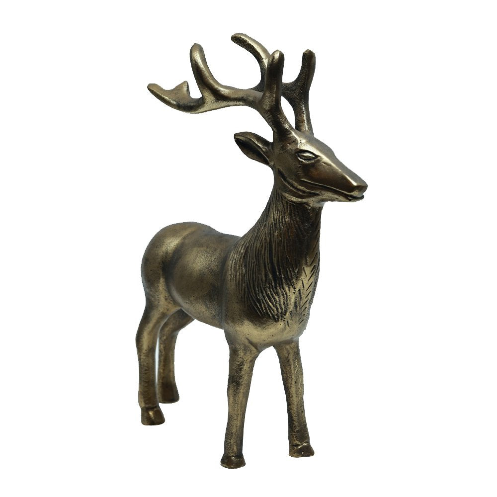 Majestic Stag - Antique Gold in Metal