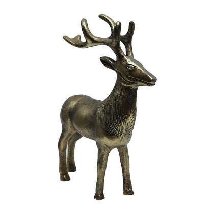Majestic Stag - Antique Gold in Metal