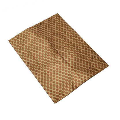 Mughal Tissue Box Cover - Olive in Silk 15 x 10