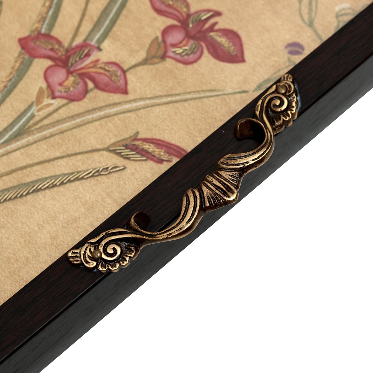 Odyssey Vanya Tray - Beige in Wood and Glass