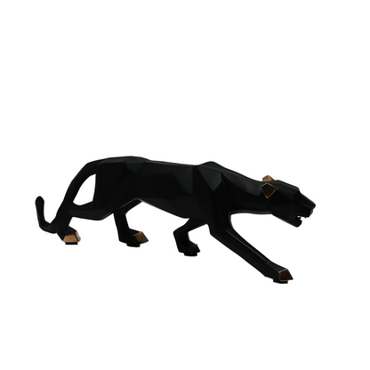 Panther Decorative - Black in Resin