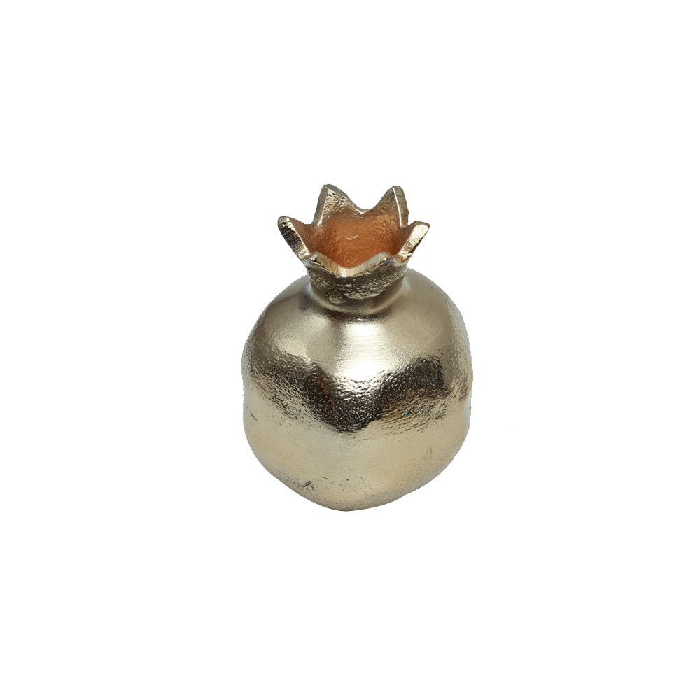 Pomegranate Candle Stand - Medium Gold in Metal